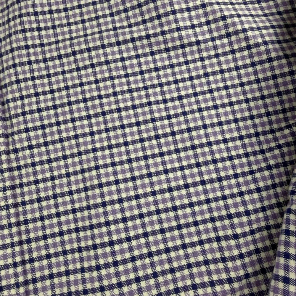 Polo Ralph Lauren Mens Gingham Check‎ Button Down Shirt Purple Blue White XL